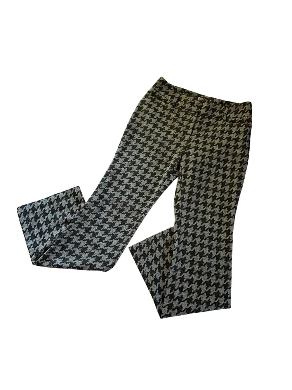 New York & Co 7th Ave Design Studio Houndstooth Career Trouser Pants Soft